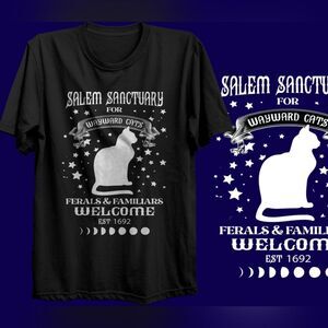 New Cat sanctuary T shirt Short Sleeve Unisex Fun Vibes